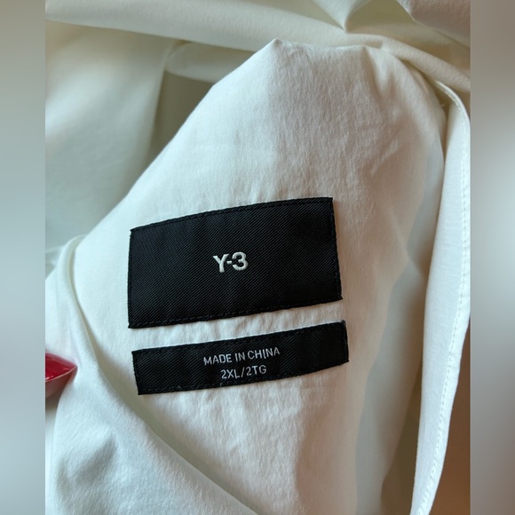 Men’s Adidas Y-3 Button Up Shirt in color Off-White (Size:XXL) - Picture 12 of 16